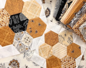 Honeybee Blooms Quilt Pattern PDF The Pattern Basket