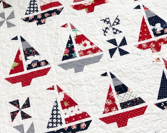 4th of July (Boat Day Add-On) Quilt Pattern PDF The Pattern Basket