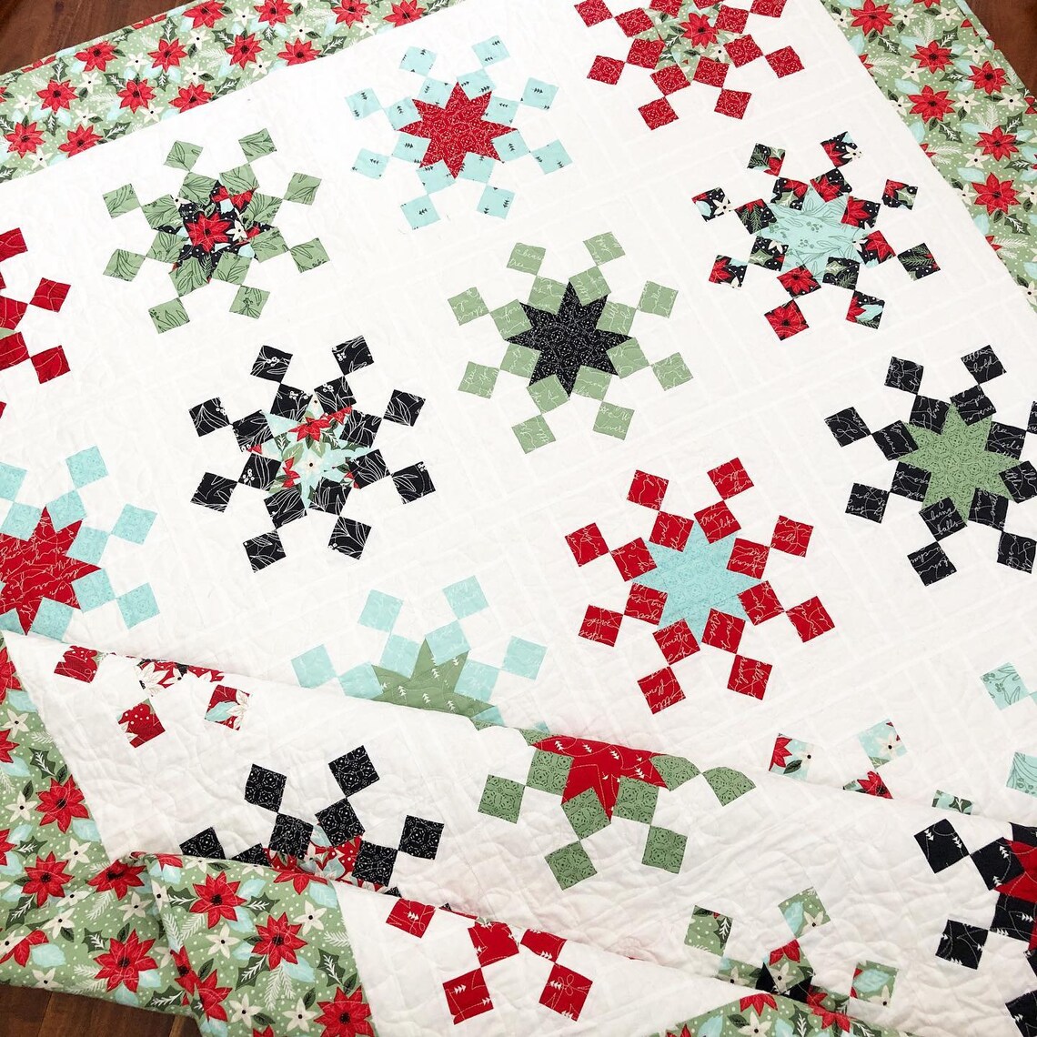 Let It Snow Quilt Pattern PDF the Pattern Basket Etsy Australia