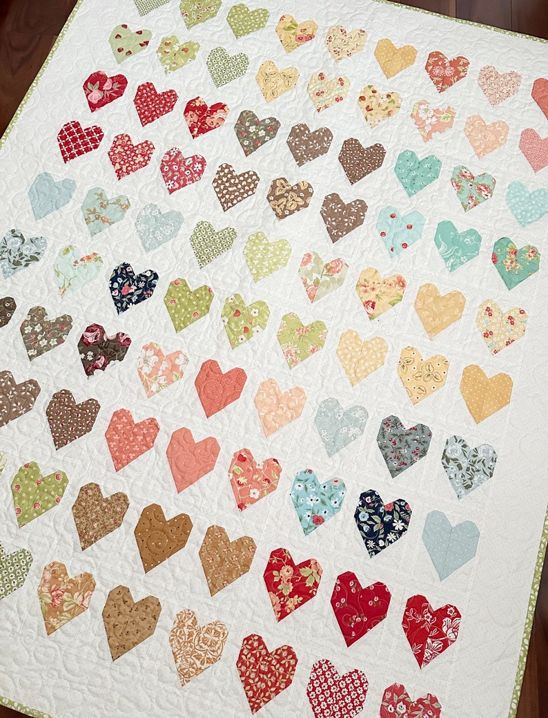 Sweethearts Heart Quilt Pattern PDF The Pattern Basket image 4