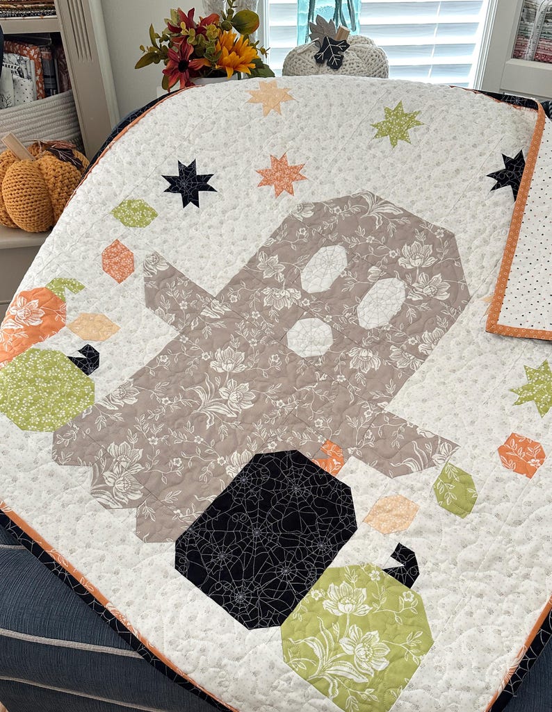 Spooky Patch | Ghost Quilt Pattern PDF | the Pattern Basket - Etsy