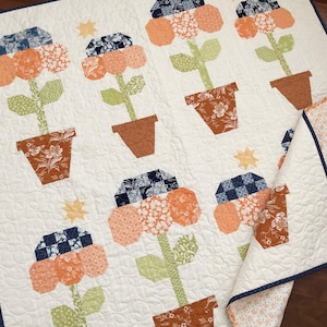 秋の花 | フラワーキルトパターン PDF | The Pattern Basket