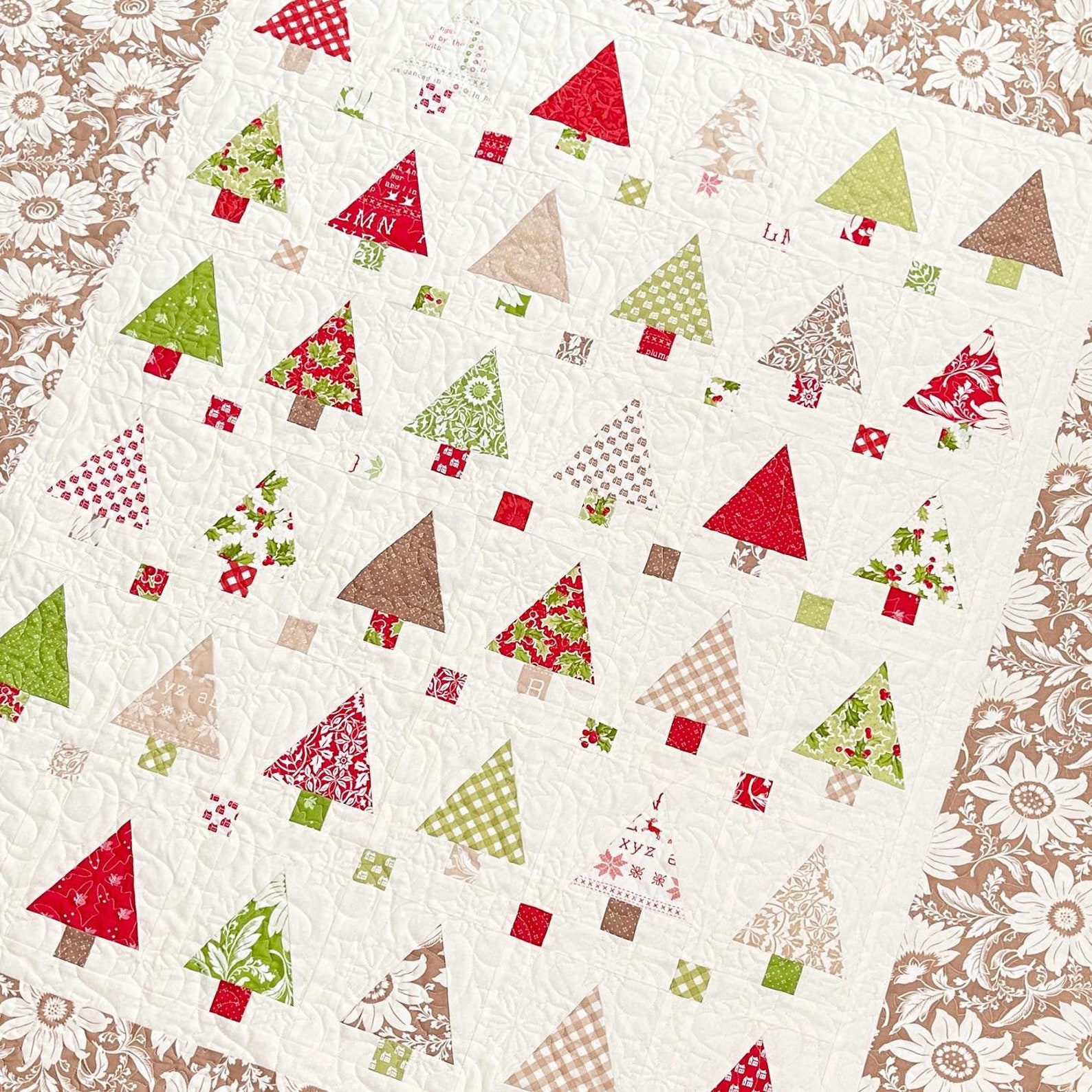 Seedlings Little Trees Quilt Pattern PDF the Pattern Basket Etsy