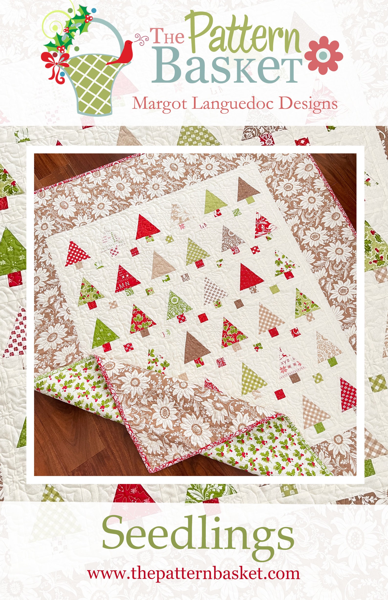 Seedlings Little Trees Quilt Pattern PDF the Pattern Basket Etsy