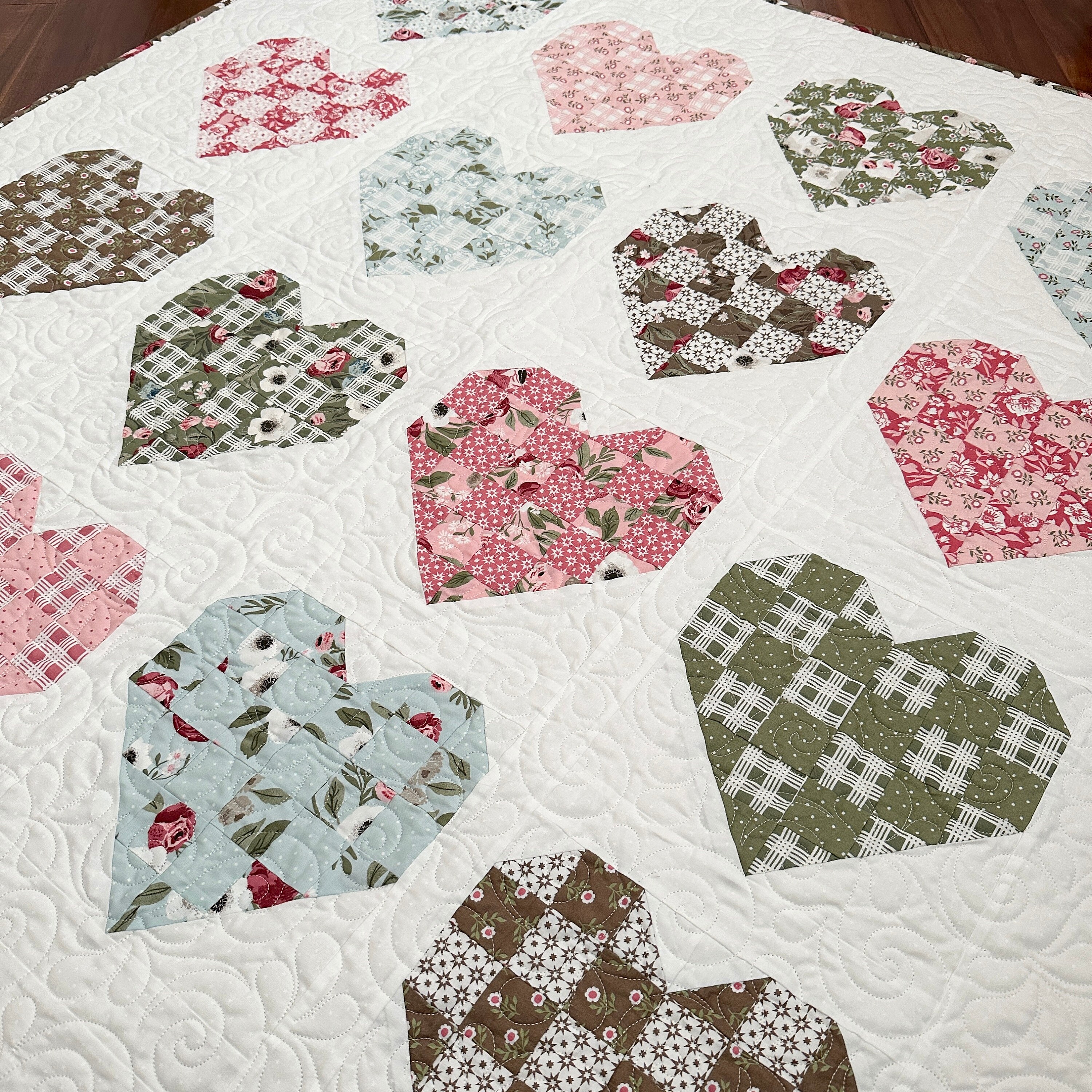 Double Date | Heart Quilt Pattern | PDF the Pattern Basket - Etsy