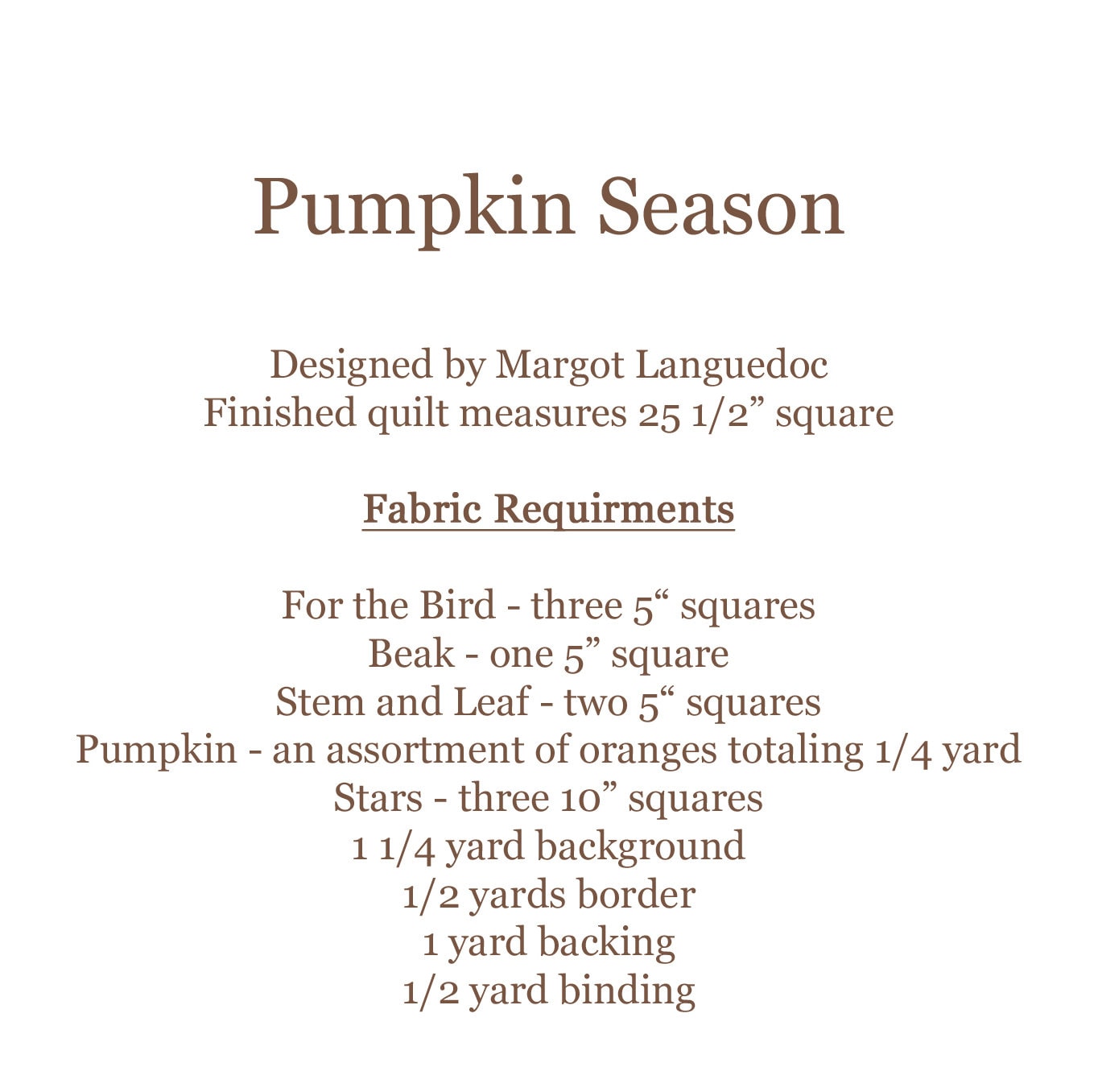 Pumpkin Season Quilt Pattern PDF the Pattern Basket - Etsy