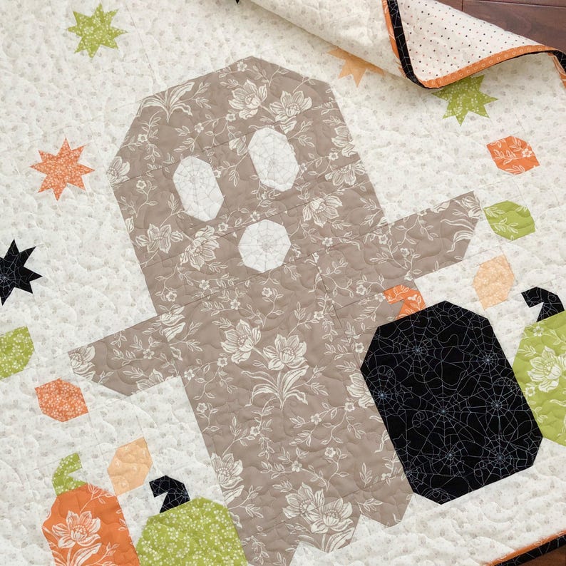 Spooky Patch | Ghost Quilt Pattern PDF | the Pattern Basket - Etsy