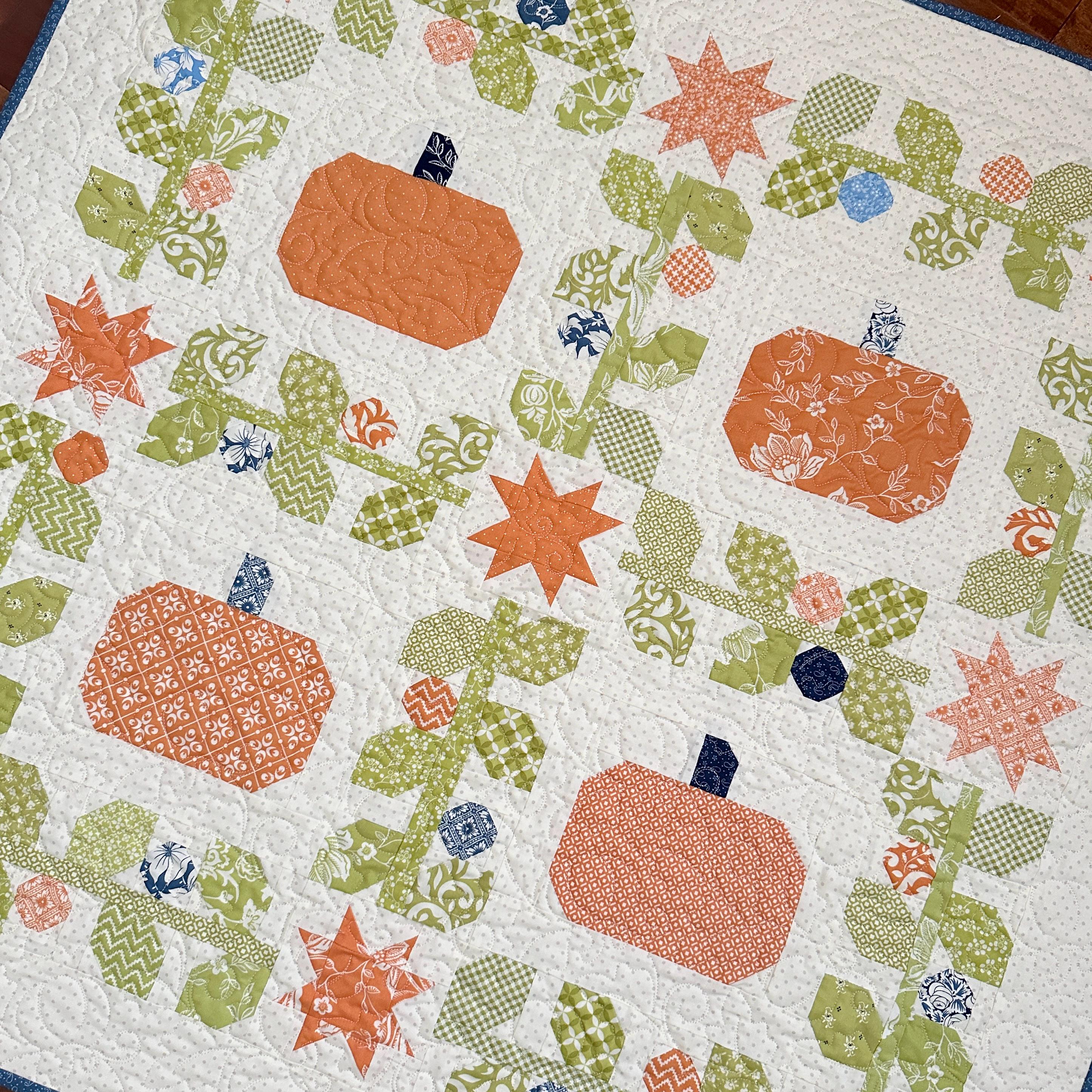 Pumpkin Patch | Pumpkin Quilt Pattern PDF | the Pattern Basket - Etsy