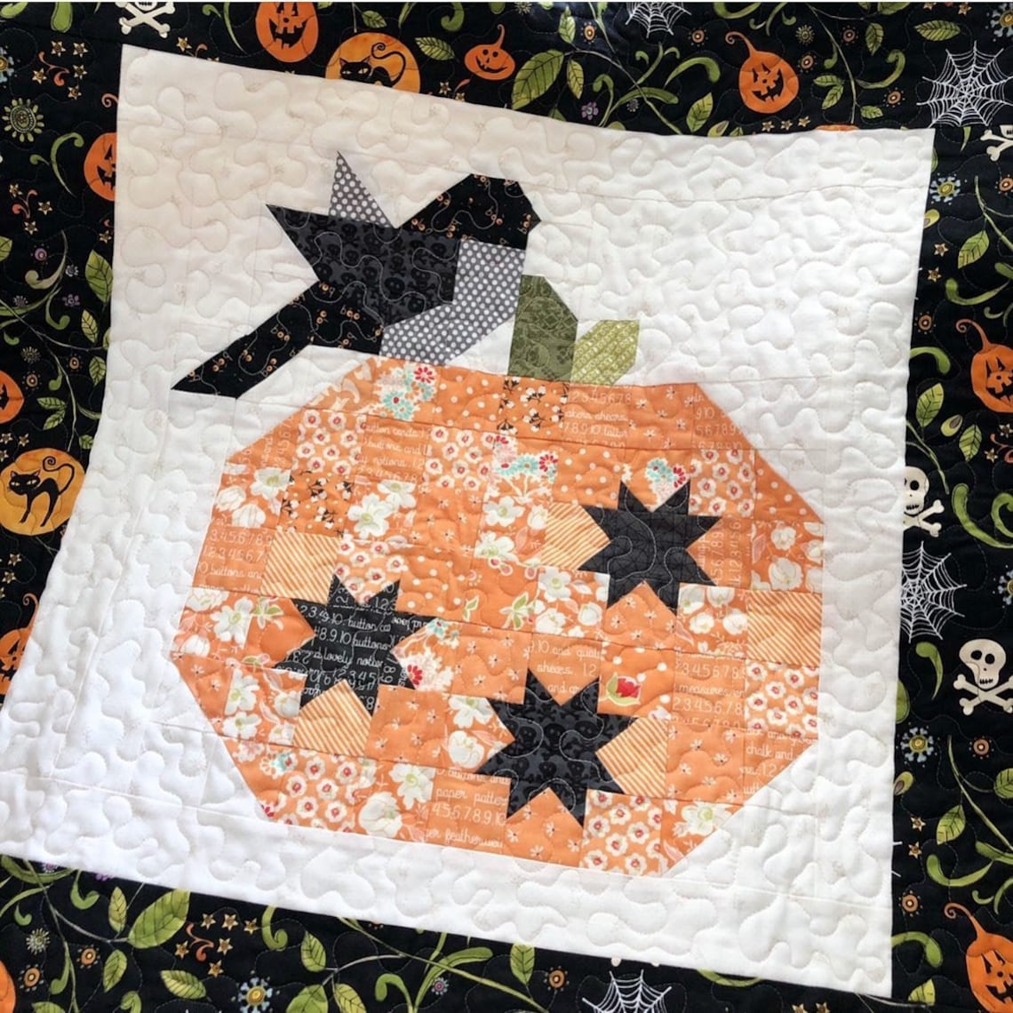Pumpkin Season Quilt Pattern PDF the Pattern Basket - Etsy