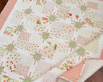 Ser śmietankowy i dżem | Wzór na kołdrę w formacie PDF | The Pattern Basket