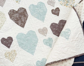 Liefdesverhaal | Hartquiltpatroon | PDF De patroonmand