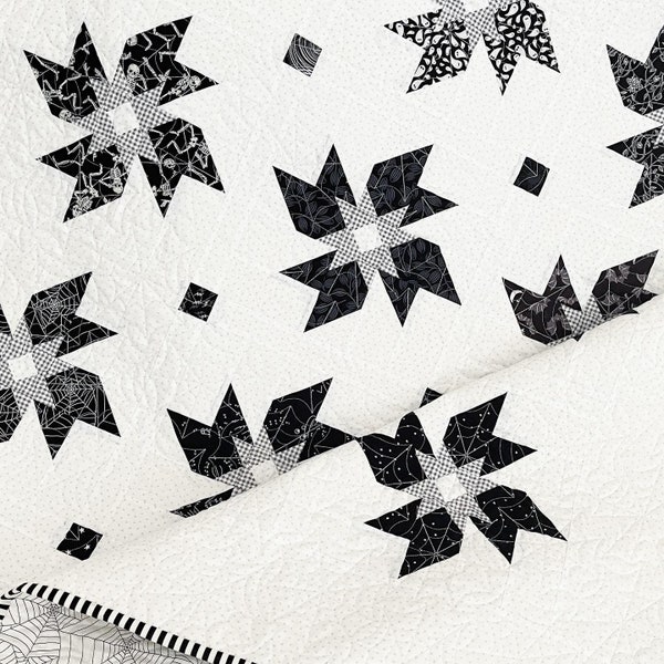 Constellation Print Pattern Bed Set Quilt