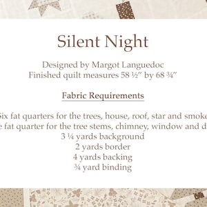 Silent Night Quilt Pattern PDF The Pattern Basket image 5