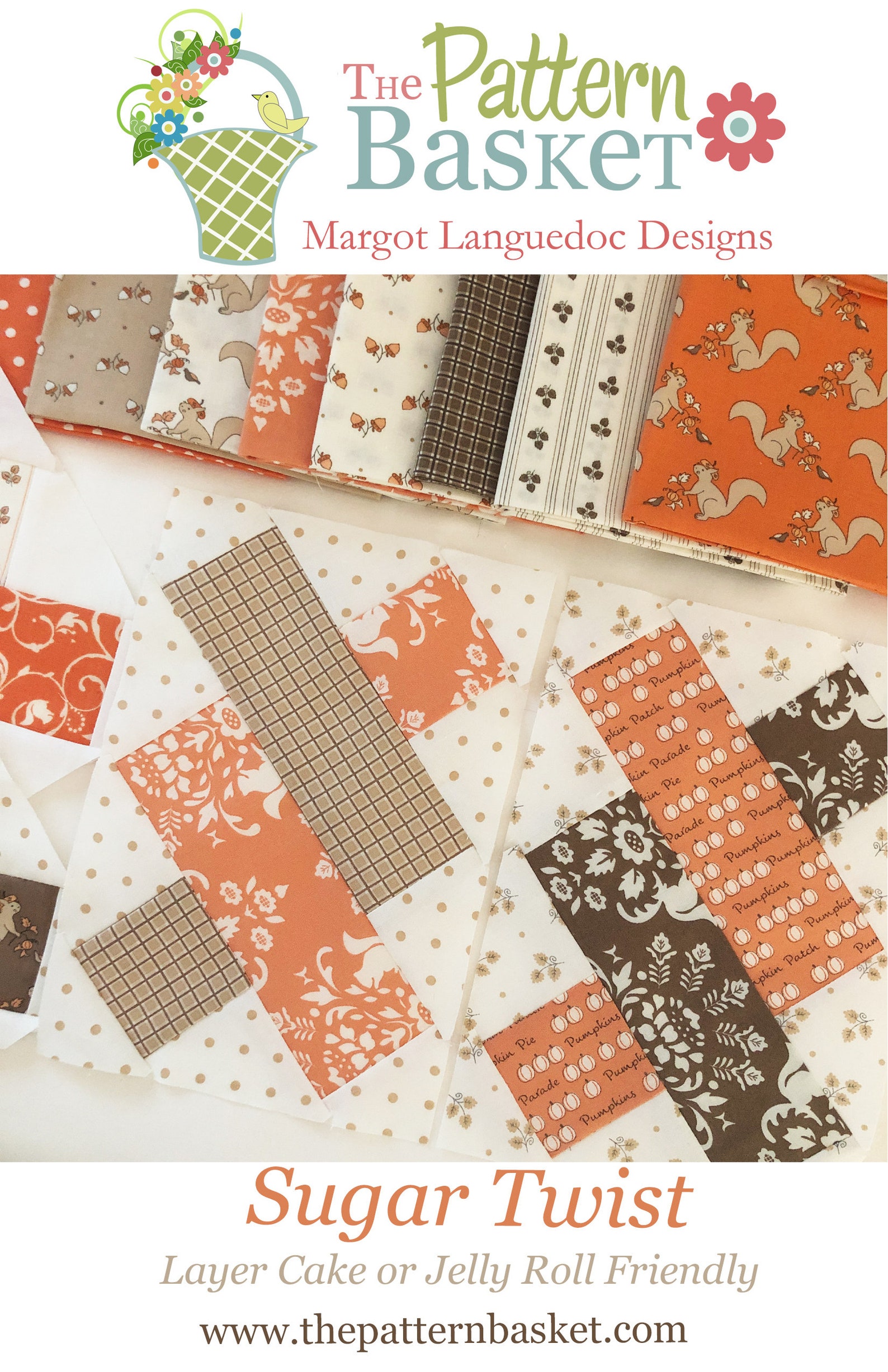 Sugar Twist Quilt Pattern PDF the Pattern Basket Etsy