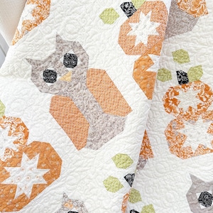 Hoo Goes There | Owl Quilt Pattern | The Pattern Basket