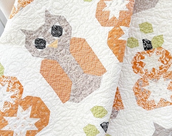 Hoo Goes There | Owl Quilt Pattern | The Pattern Basket