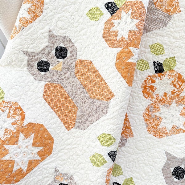 Hoo Goes There | Owl Quilt Pattern | The Pattern Basket