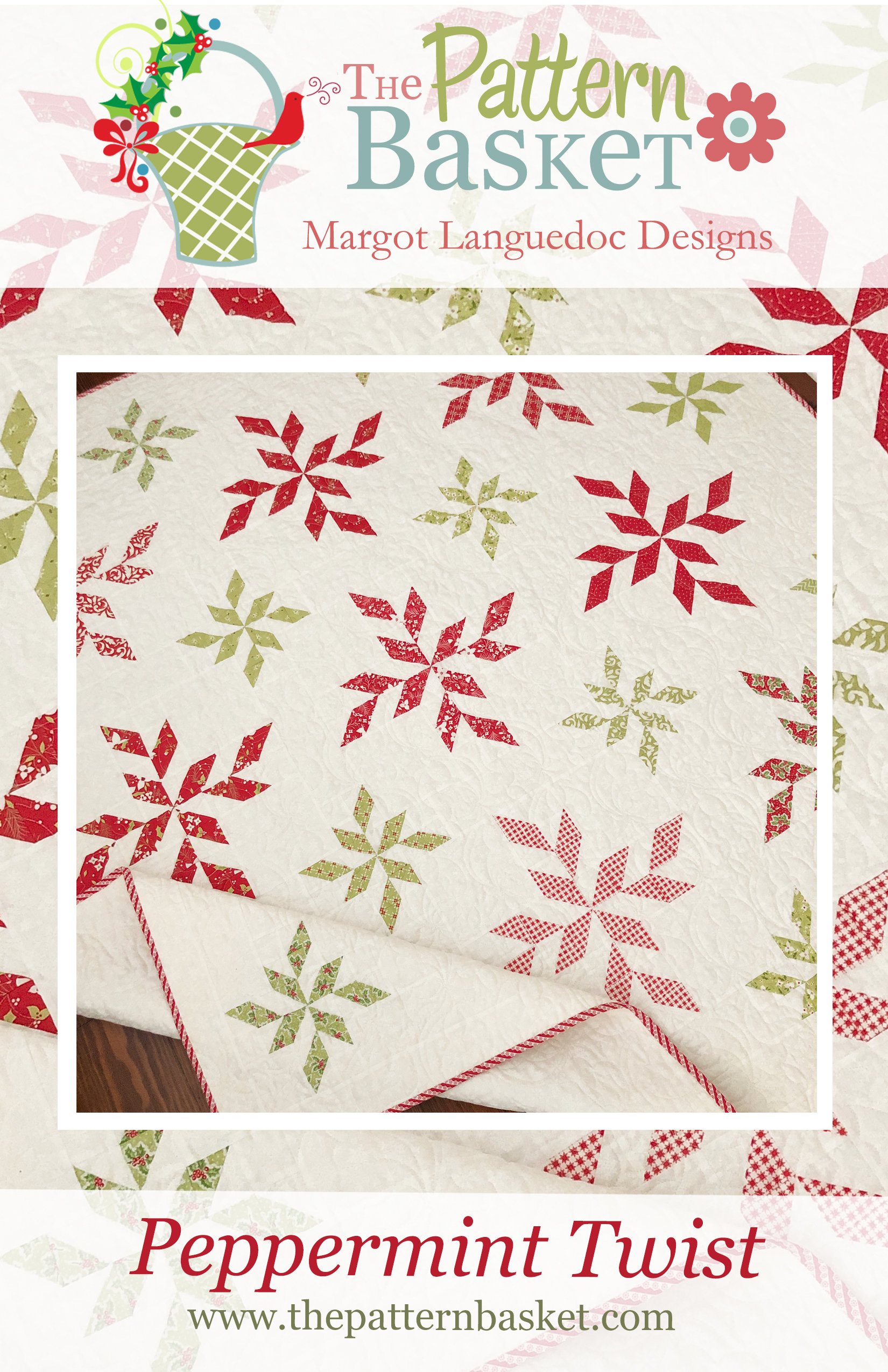 Peppermint Twist Quilt Pattern PDF the Pattern Basket - Etsy Canada