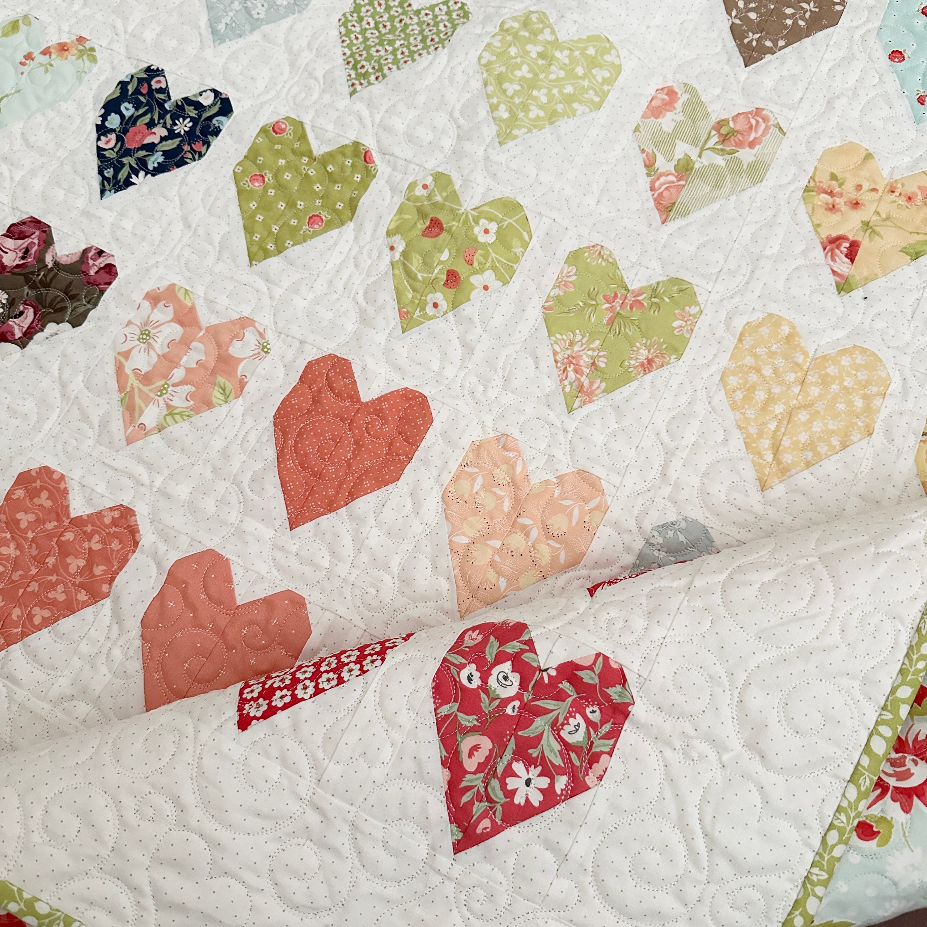 Sweethearts | Heart Quilt Pattern PDF | the Pattern Basket - Etsy