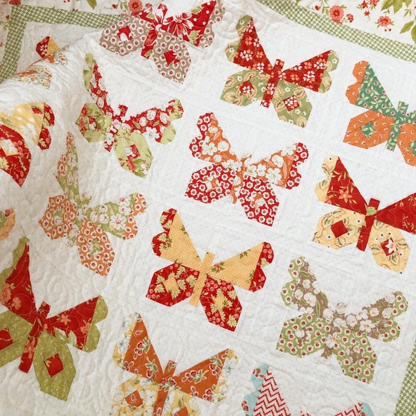 Butterflies Quilt Pattern PDF The Pattern Basket