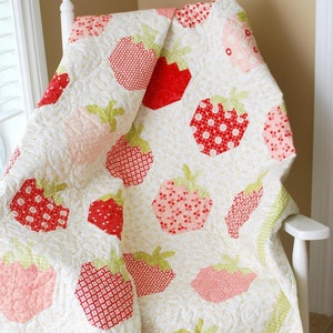 Strawberry Social Quilt Pattern PDF The Pattern Basket