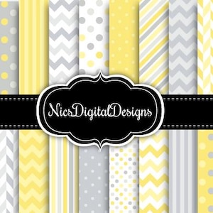 Diseños básicos en amarillo y gris para uso comercial (9C n.º 4)