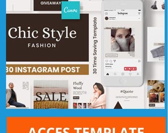990 Instagram Post Templates: Editable Canva Mockups (Digital Product)