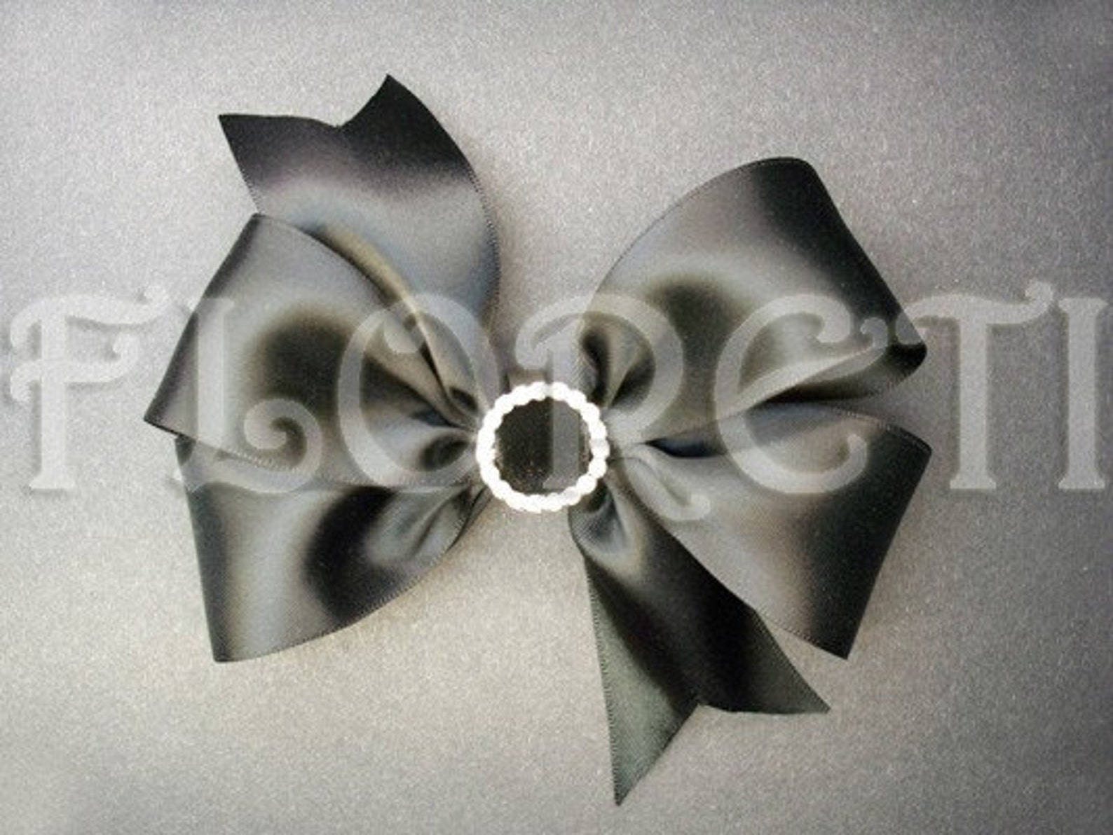 Sassy Black Satin Bow Shoe Clips W Swarovski Gifts ready Made Etsy