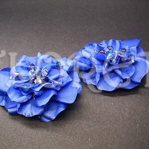 Something Blue Shoe Clips Audrey Gardenia Couture Bridal Shoe Accessory, Set of 2 -Ready Made, Bridesmaids Gift, Mother of the Bride Gift