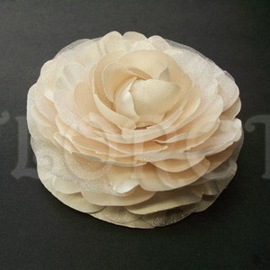Perle Champagner Rosa Ranunkeln Braut Haar-Accessoire