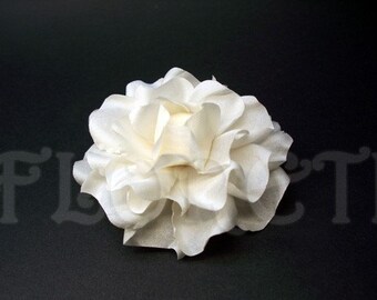 Antique White Gardenia Small Bridal Hair Clip Accessory