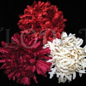 Grote Fuchsia moeder handgemaakte satijn bruids bloem haar accessoire bruiloft jurk Pin