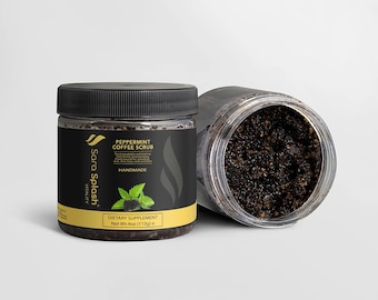 Exfoliante de café y menta