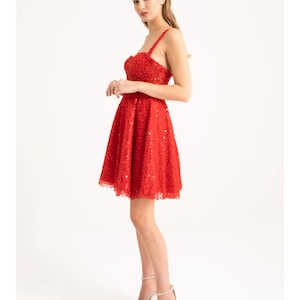 Lace Mini Dress: Strapless A-Line Tulle Party Dress