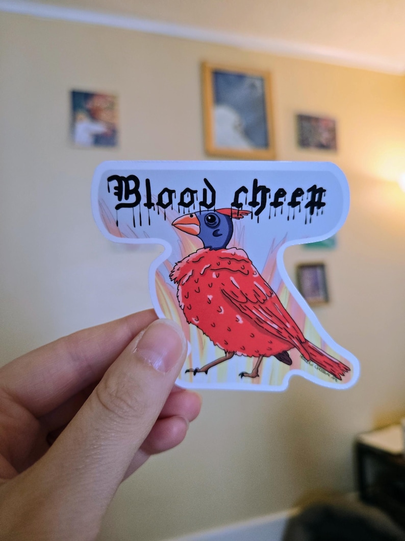 Blood Cheep Bird Sticker - Etsy