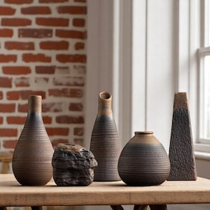 Handmade Ceramic Vase: Minimalist Home Decor Centerpiece