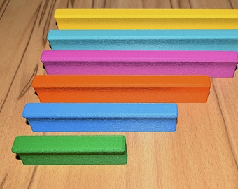 Maniglia per mobili design a cuneo – Maniglia moderna per armadi | porte | cassetti | cucina – Angolare, colorata, resistente
