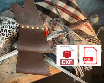 Leather double scabbard pattern (larp, cosplay)