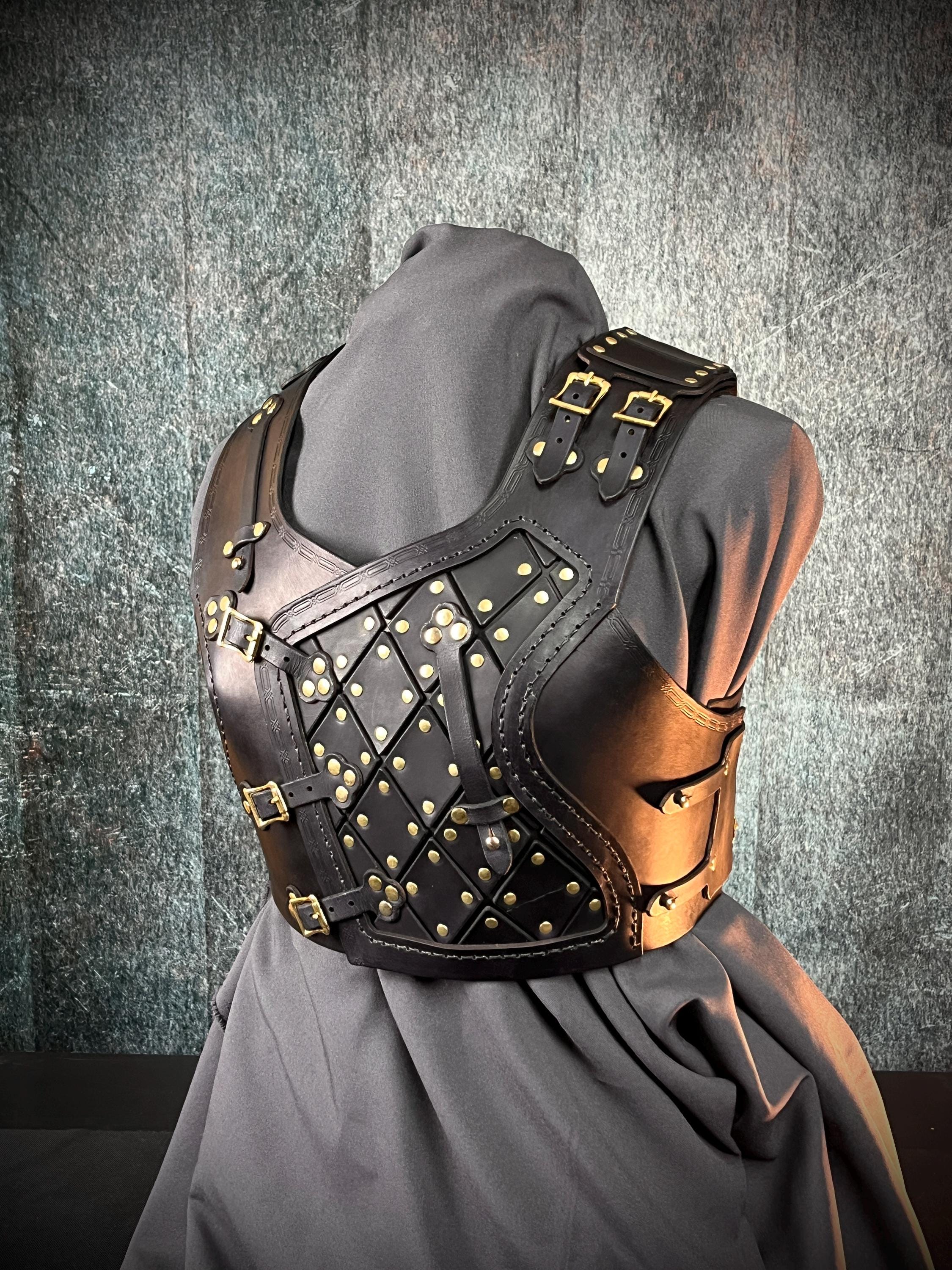 Women Leather Chest Armor Pattern - Lira (small, Medium)(pdf, DXF