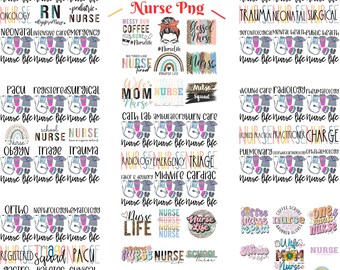 Krankenschwester PNG-Bundle: Medizinisches Design (Digitaler Download)