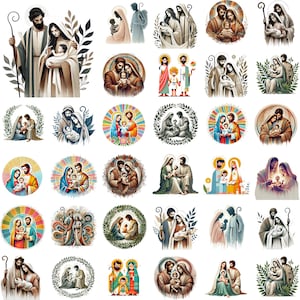 Mary and Baby Jesus Nativity Png Bundle, Jesus Nativity Png, Baby Jesus Png, Mary and Jesus Valentine&#39;s Day, Christian Png, Starter Gifts