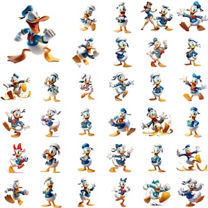 Donald und Daisy Png Bundle, Komfort Farben, Daisy Duck und Donald Duck T-Shirt, Besties T-Shirt, Disney verliebt, Minnie Bow Kokette, Geschenk