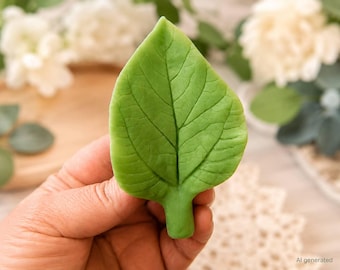 Große Sonnenblumenblatt-Silikonform – lebensmittelechte Silikonform für Marshmallows, Fondant und Schokolade