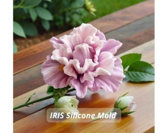 Iris Flower 3D Silicone Mold Realistic Iris Food Grade Silicone for Chocolate Fondant Marshmallow Molds Flowers Ирис Молд Для Зефира