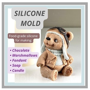 Beer Piloot Siliconen Mal voor Baby Verjaardagstaart Topper Decoreren Voor Het Maken Van Chocolade Zeep DIY Fondant Kaars Siliconen Mal