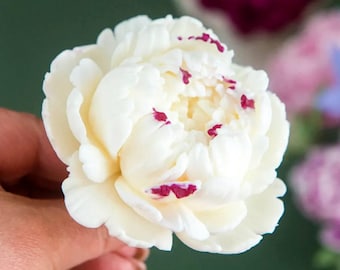 Große Pfingstrose Silikonform, Silikonform für Marshmallow Blumen, realistische Blumenform für Schokolade, Fondant, Zefir, Kuchendekor
