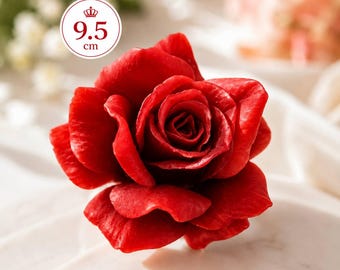 Large 3D Rose Silicone Mold for Marshmallow Edible Flowers | Soft Food Grade Silicone