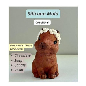 3D Capybara Silicone Cake Mold Mould for Soap Candle Chocolate Fondant Resin | Capybara Birthday Mold | Capybara Birthday Decorations