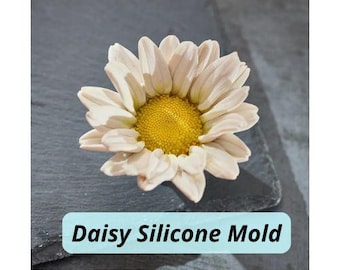 3D Daisy Blume Silikonform | Große Blume Gänseblümchen Food Grade Mold für Seife Kerze Schokolade Fondant Kuchen Dekorieren
