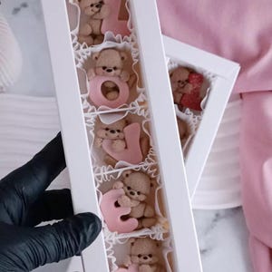 Mini Love Bears 2D Silicone Mold Bear Silicone Mould for Making Decor Bento Cake Pops Cupcake Fondant Chocolate Valentines Soap molds image 20